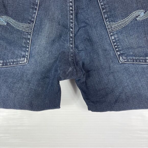 Nudie Jeans Thin Finn Organic Blue Strike Men’s Tag Size 36 HEMMED - Picture 13 of 13